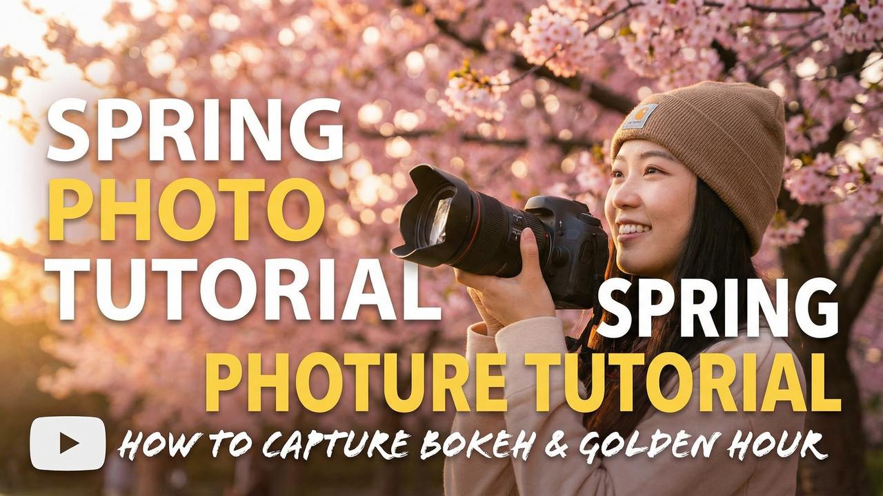 糖心Vlog摄影技巧视频演示：春季踏青必备技巧