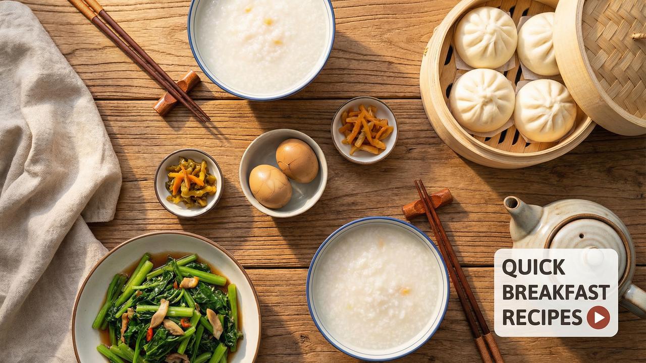 糖心Vlog美食视频教程：10分钟快手早餐制作